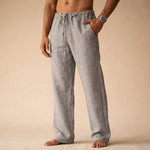 Riviera relaxed drawstring trousers in gray