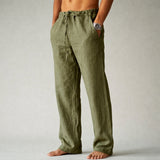 Riviera relaxed drawstring trousers in green
