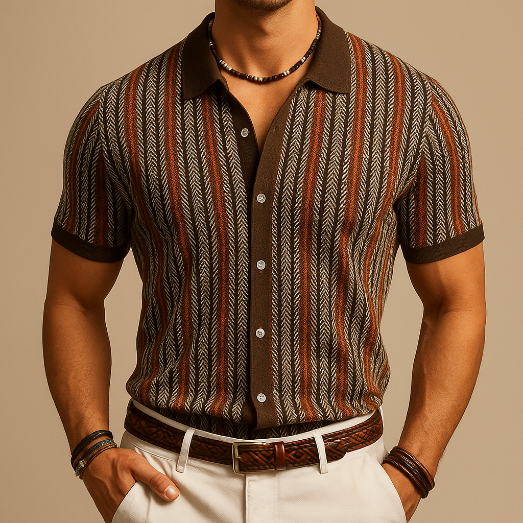 PARRADO ALDEA Textured Short-Sleeve Shirt — product view 2