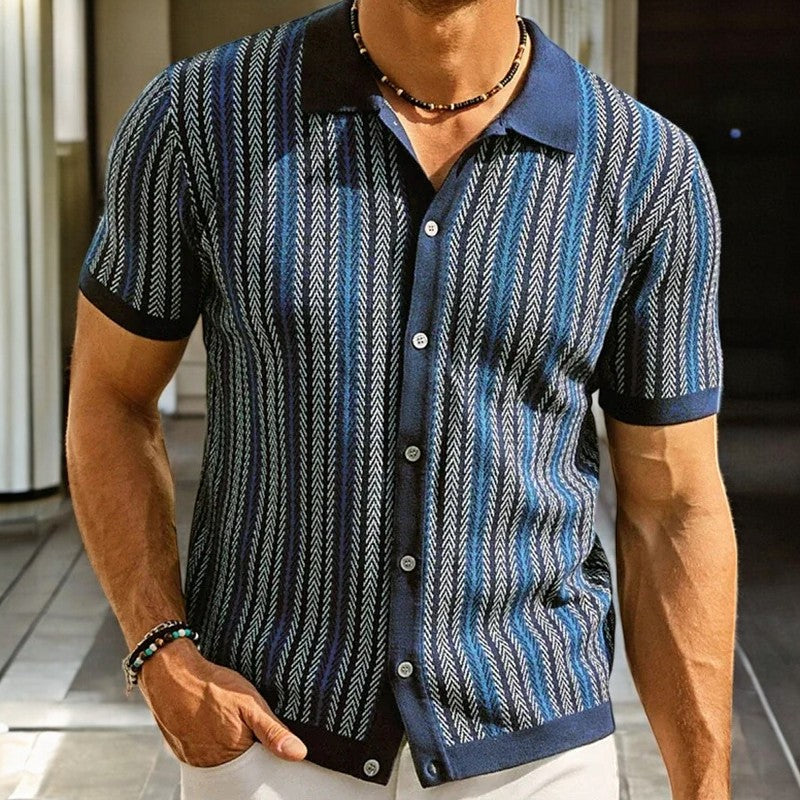 PARRADO ALDEA Textured Short-Sleeve Shirt — product view 3