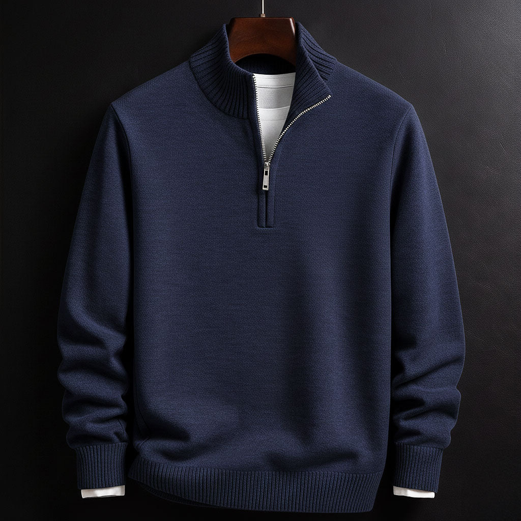 PARRADO FARO Cotton Half-Zip Sweater — product view 4