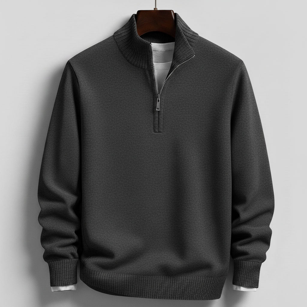 PARRADO FARO Cotton Half-Zip Sweater — product view 5