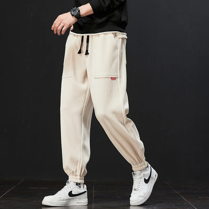 PARRADO DORADO Corduroy Drawstring Trousers — product view