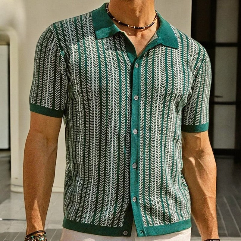 PARRADO ALDEA Textured Short-Sleeve Shirt — product view 4